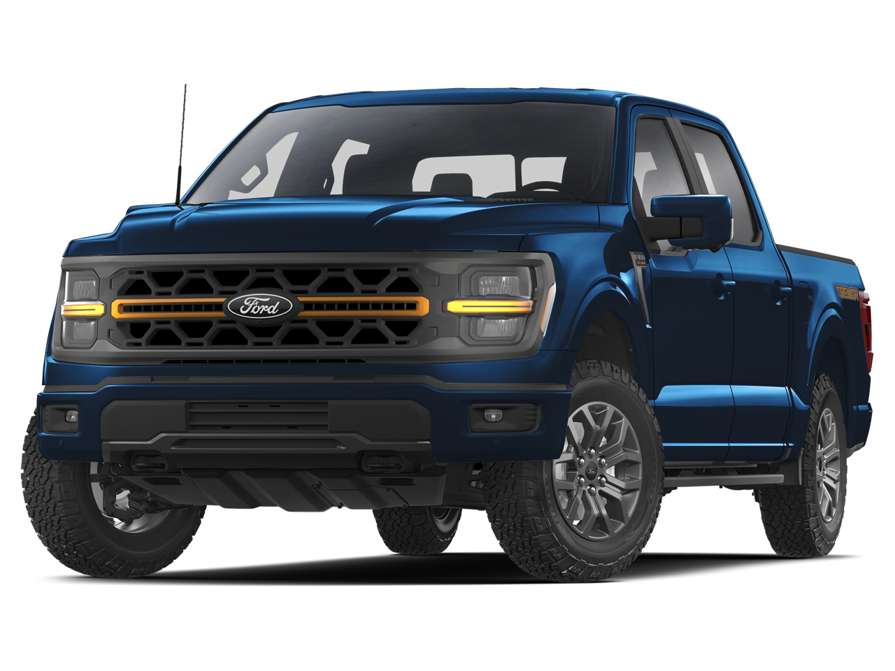 2025 Ford F-150 Tremor in Antimatter Blue Metallic — front three-quarter view