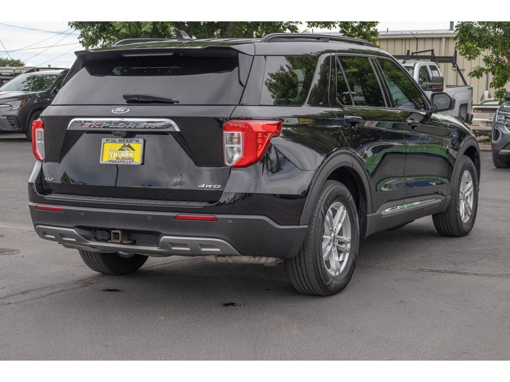 2022 Ford Explorer — rear three-quarter view