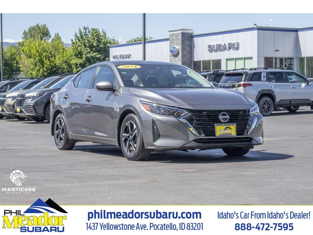 2024 Nissan Sentra SV in Gry/Gray — front three-quarter view