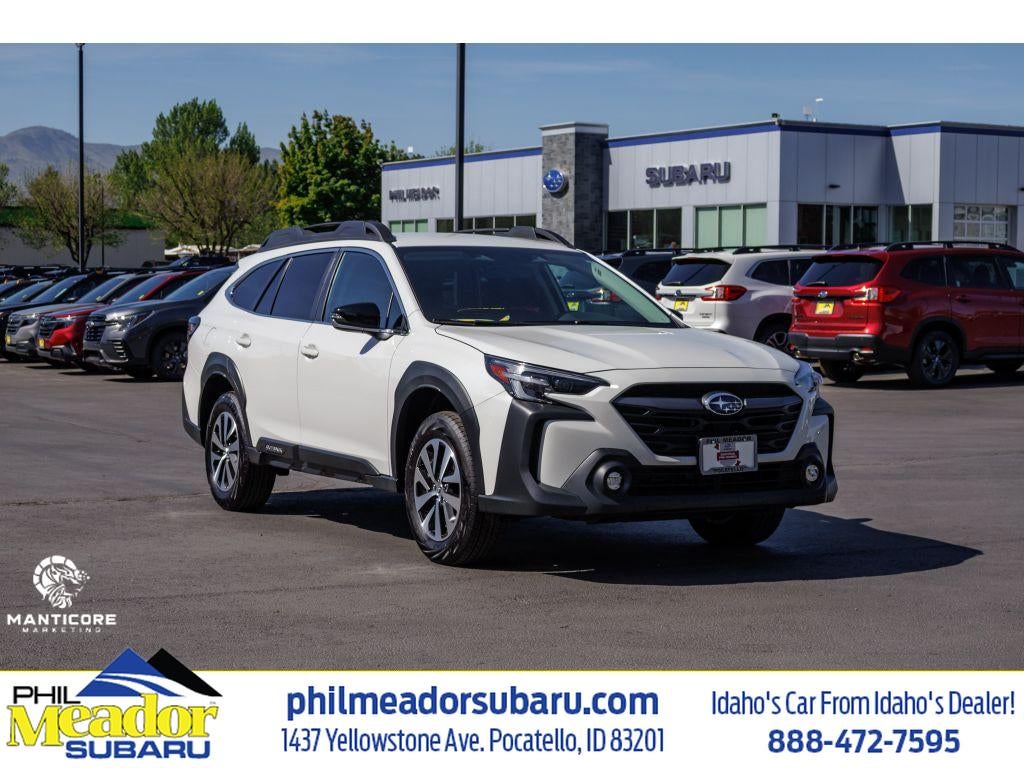 2025 Subaru Outback Premium in Whi/White — front three-quarter view