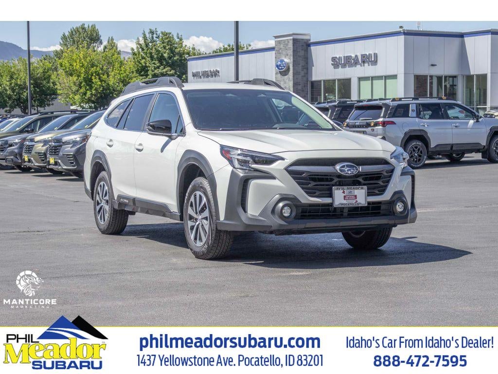 2025 Subaru Outback Premium in Whi/White — front three-quarter view