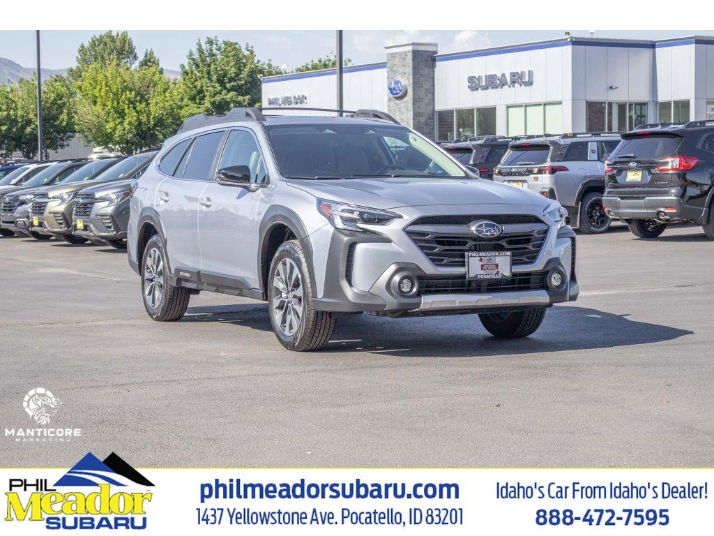2025 Subaru Outback Limited in Sil/Silver — front three-quarter view