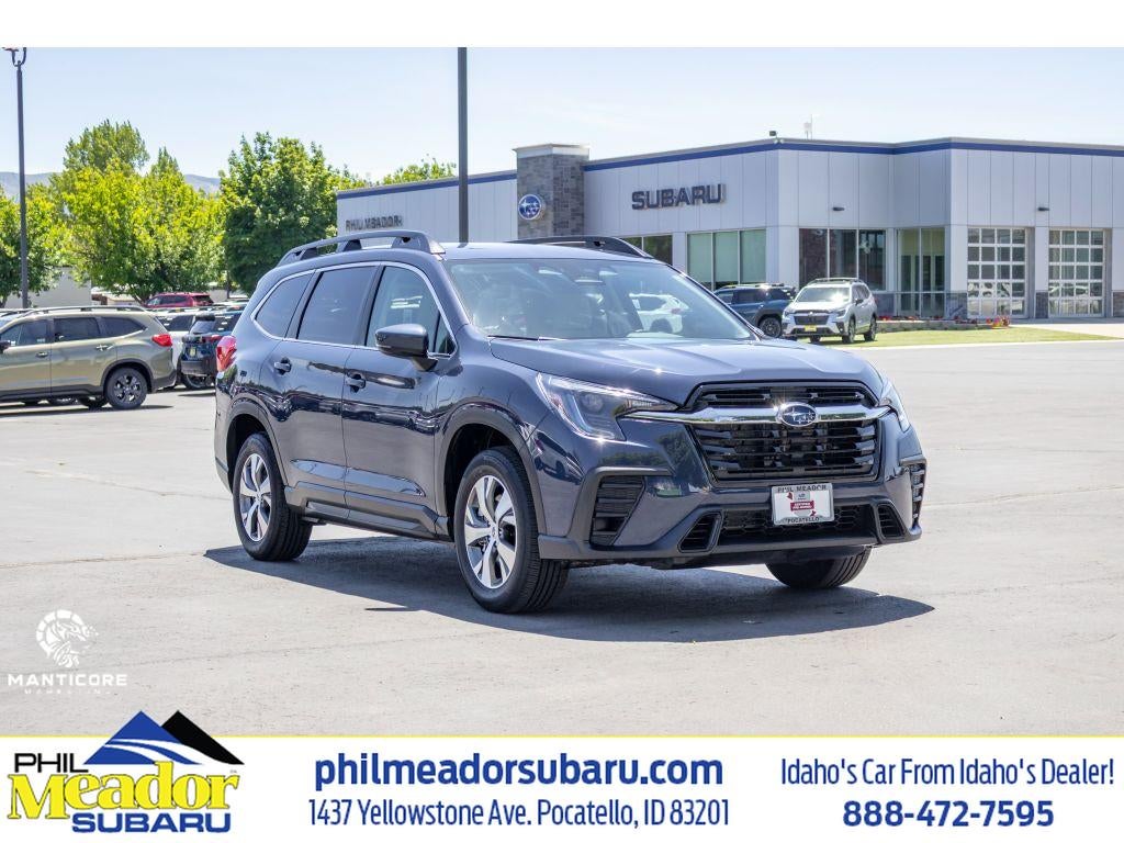 2025 Subaru Ascent Premium in Blu/Blue — front three-quarter view