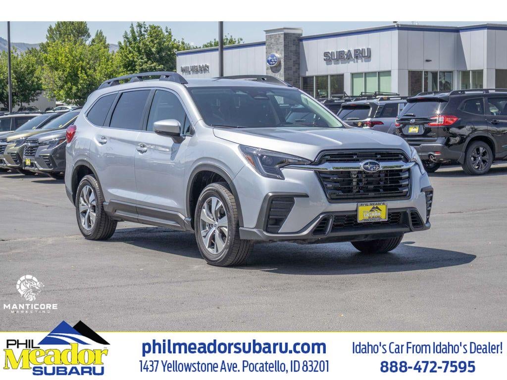 2025 Subaru Ascent Premium in Magnetite Gray Metallic — front three-quarter view