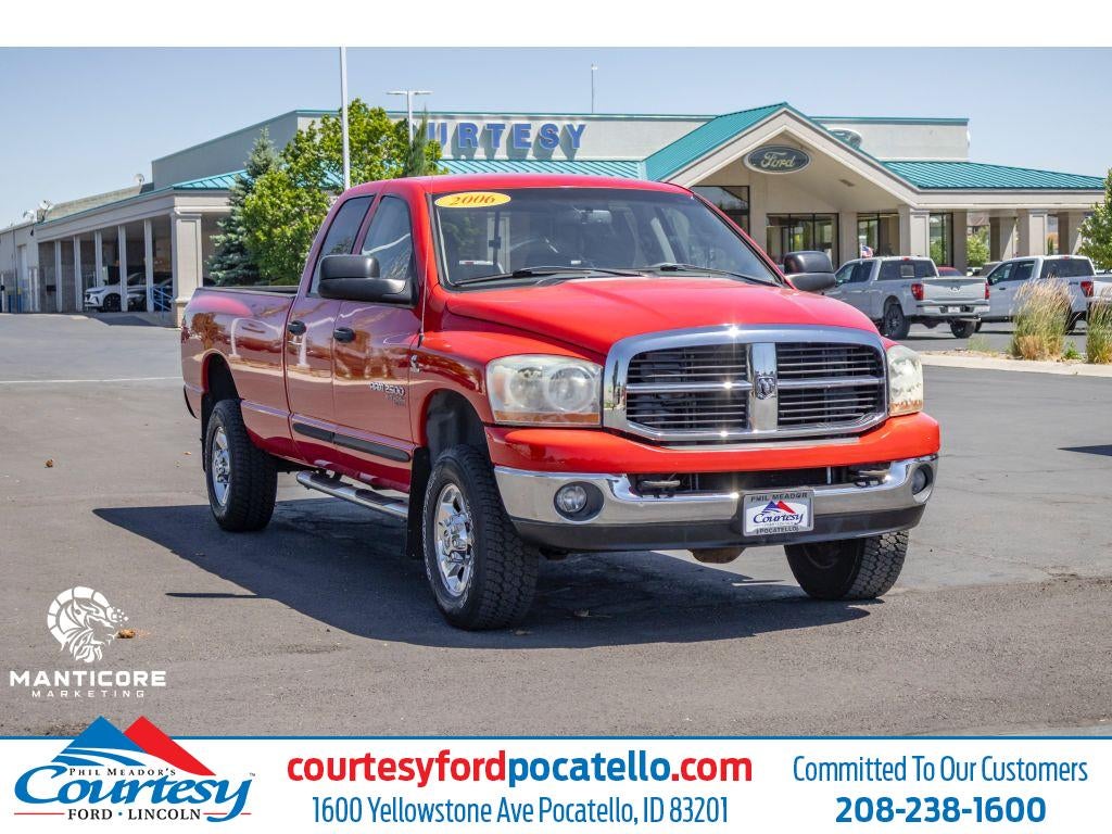 2006 Dodge Ram Pickup SLT 4x4 in Red — front three-quarter view