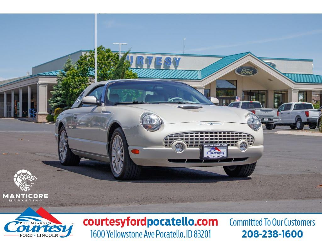 2005 Ford Thunderbird 50th Anniversary in White — front three-quarter view