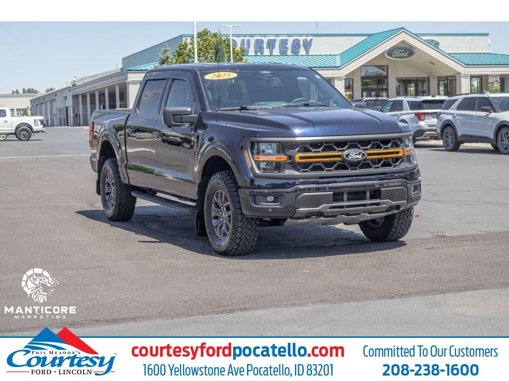 2025 Ford F-150 Tremor in Blue — front three-quarter view