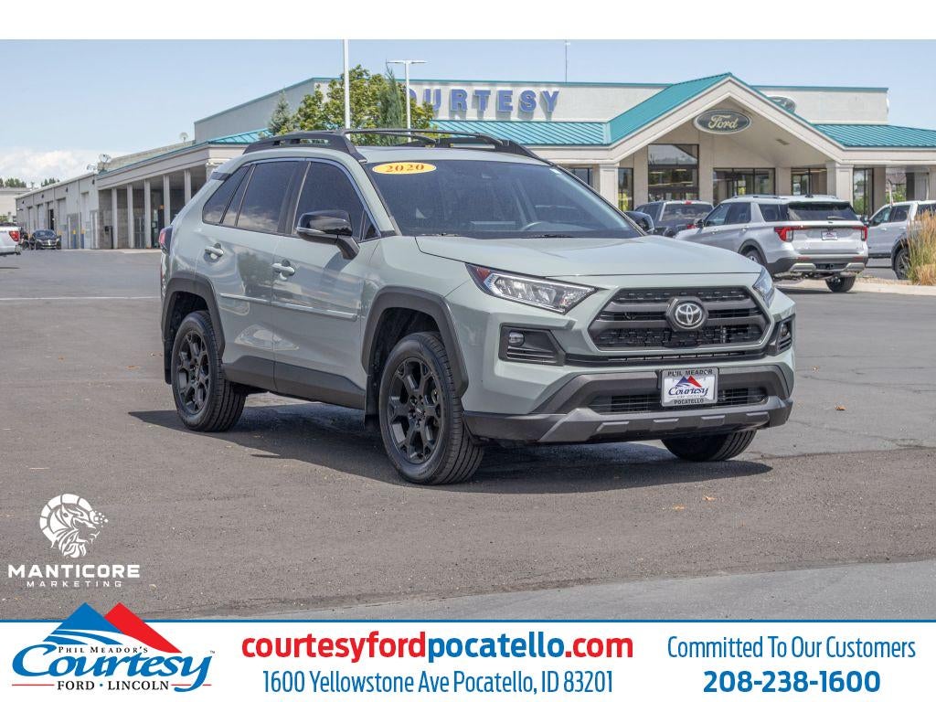 2020 Toyota RAV4 TRD Offroad in Gray — front three-quarter view