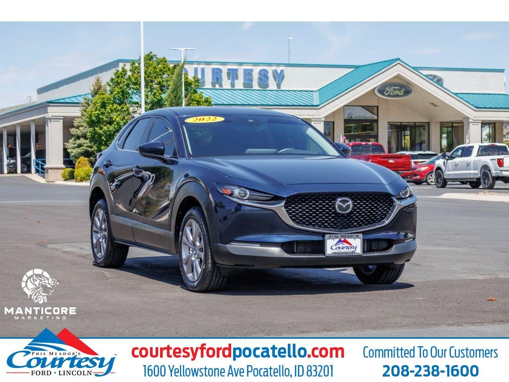 2022 Mazda Mazda CX-30 Base in Blue — front three-quarter view