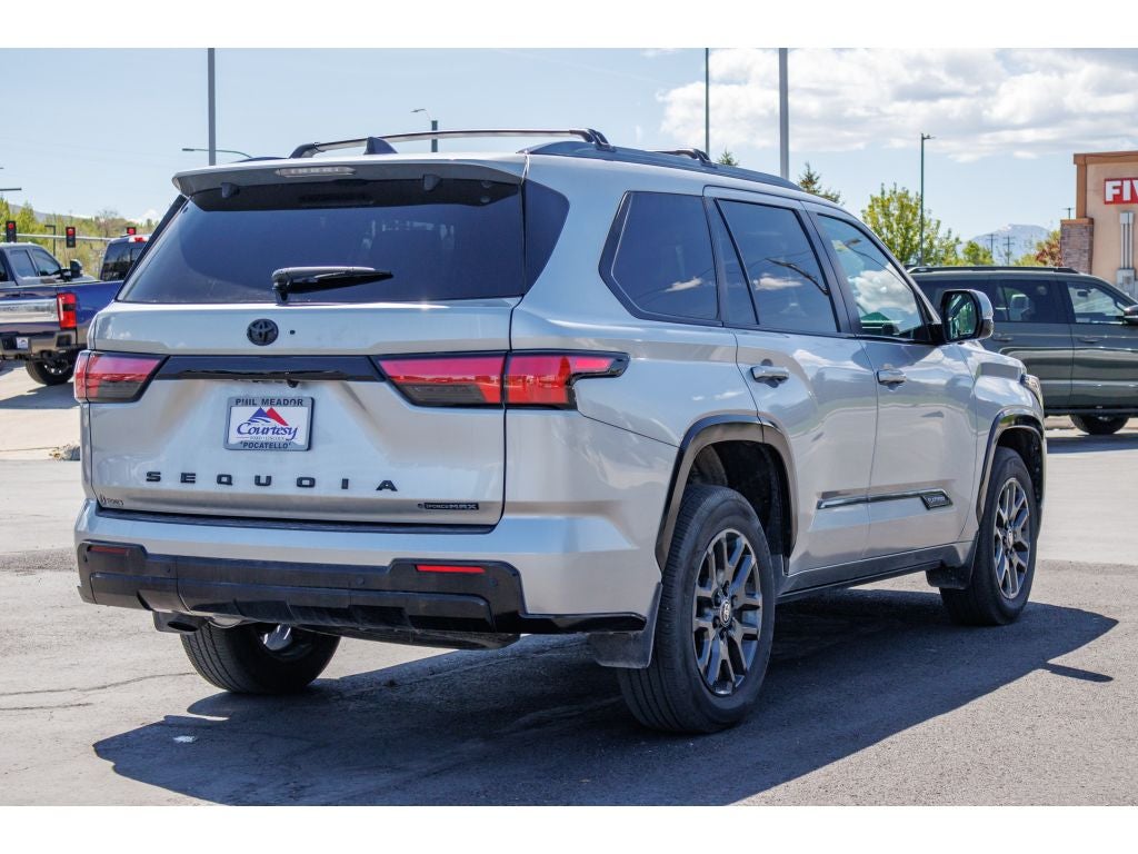 2026 Toyota Sequoia — rear three-quarter view