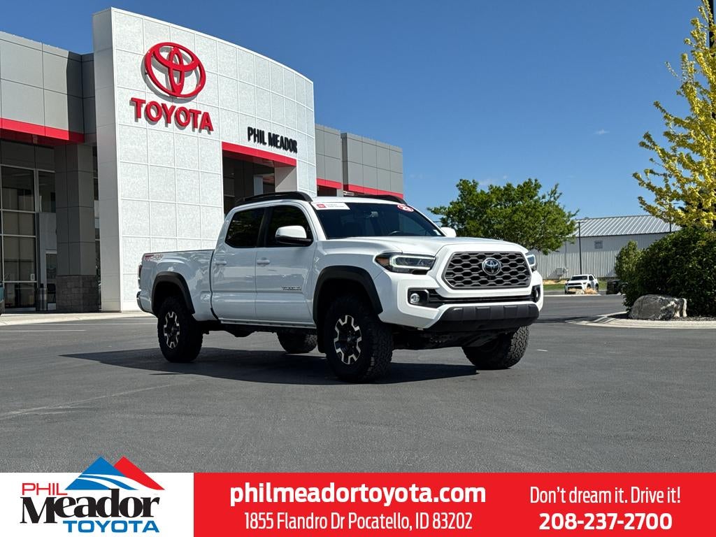 2023 Toyota Tacoma TRD Off Road in Ice Cap — front three-quarter view