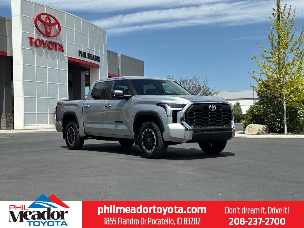 2026 Toyota Tundra SR5 in Celestial Silver Metallic — front three-quarter view